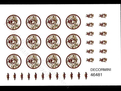(image for) Miniature Santa Clause Decals for Dollhouses
