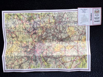 (image for) Miniature Map of Birmingham for Dollhouses
