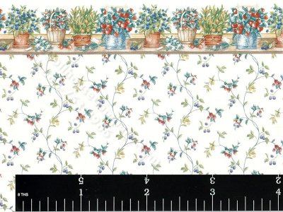 (image for) Vine Pattern Miniature Wallpaper for Dollhouses