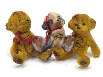 (image for) Miniature Stitched Antique Bear by Sue Wilkes - Shoebutton Bears