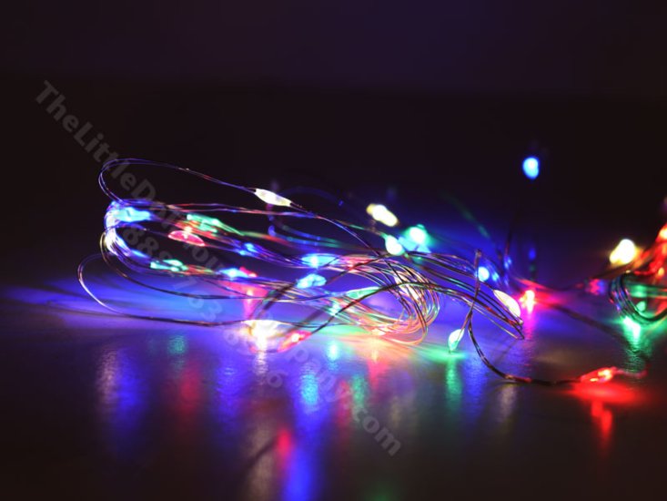 (image for) String of Mini Christmas Lights for Dollhouses, Colourful