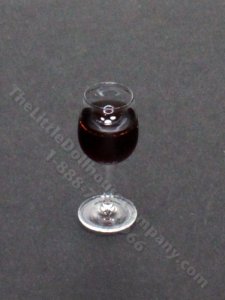 (image for) Miniature Glass of Red Wine for Dollhouses