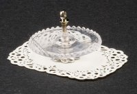 (image for) Miniature Clear Tidbit Server For Dollhouses