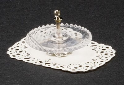 (image for) Miniature Clear Tidbit Server For Dollhouses
