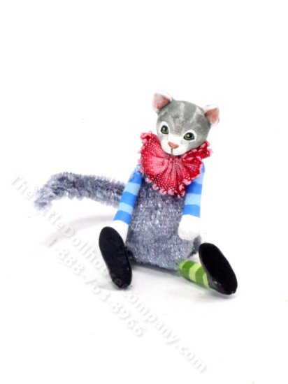 (image for) Miniature Grey Cat by K Kuti Designs
