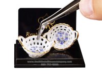 (image for) Miniature Blue Onion Cutout Baskets Set (2pc)
