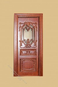 (image for) Miniature Walnut Queen Anne Single Door With Glass