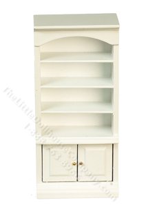 (image for) Miniature White Bathroom Cupboard for Dollhouses