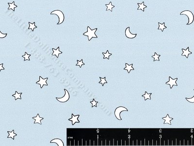 (image for) Stars and Moon Miniature Wallpaper for Dollhouses