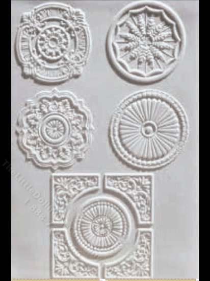(image for) Miniature Embossed Ceiling Medallion for Dollhouses
