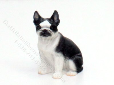 (image for) Miniature French Bulldog/ Boston Terrier for Dollhouse