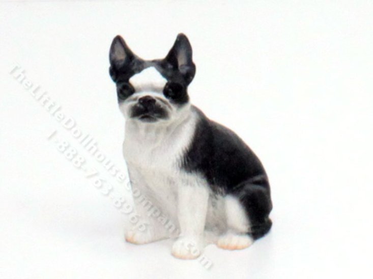 (image for) Miniature French Bulldog/ Boston Terrier for Dollhouse