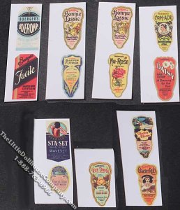 (image for) Miniature Bag of Mixed Labels for Dollhouses