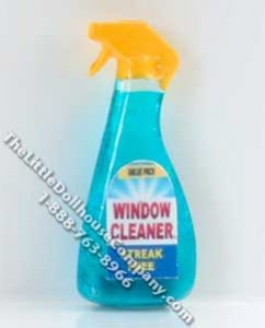 (image for) Miniature Bottle of Window Cleaner for Dollhouses
