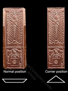 (image for) Dollhouse Scale Model Copper Fireplace