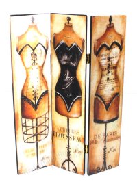 (image for) Miniature Bedroom Privacy Screen with a Trousseau Design