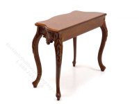 (image for) Miniature Walnut Victorian Side Table for Dollhouses