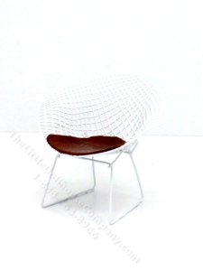(image for) Miniature White Diamond Bertoia Chair by PRD Miniatures