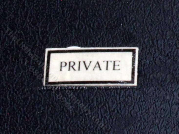 (image for) Miniature Metal "Private" Sign for Dollhouses