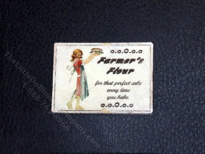 (image for) Miniature Farmer's Flour Ad Sign for Dollhouses