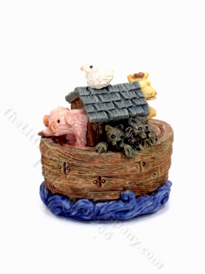 (image for) Miniature Noah's Ark Statue for Dollhouses