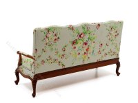 (image for) Miniature Accent Settee for Dollhouses - Floral