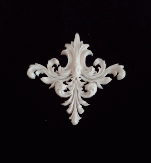 (image for) Miniature Large Marie Scroll Applique 3pc set