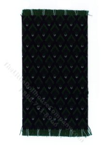 (image for) Miniature Blue/Green Diamond Rug for Dollhouses - Large