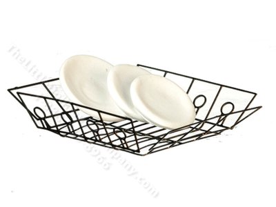 (image for) Miniature Black Dish Drainer for Dollhouses