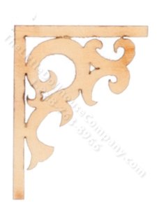 (image for) Miniature Laser Cut Brackets for Dollhouses