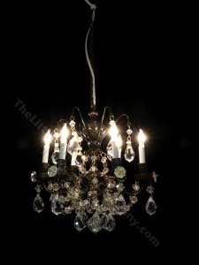 (image for) Dollhouse Scale Model Nostalgia Six Arm Crystal Chandelier