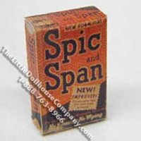 (image for) Miniature Replica Box of Spic and Span for Dollhouses