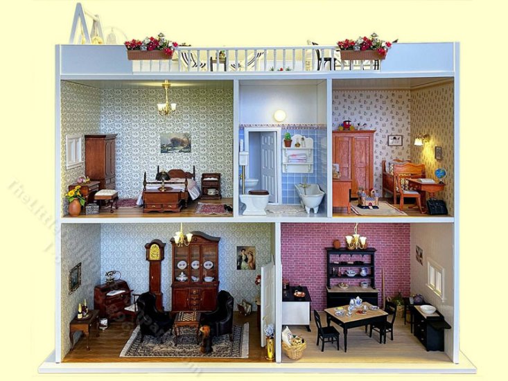 (image for) Mini Mundus Villa Blanca House with Roof Top Terrace Kit