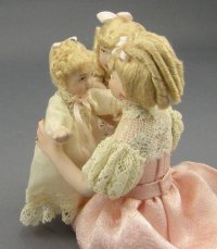 (image for) Victorian Mother Doll With Baby and Little Girl by Patsy Thomas