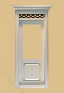 (image for) Miniature Westfield Exterior Door White for Dollhouses