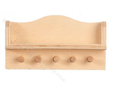 (image for) Miniature Kitchen Wall Shelf For Dollhouses - Unfinished