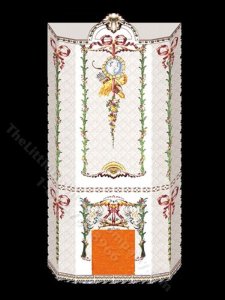 (image for) Dollhouse Scale Model Mosaic Fireplace