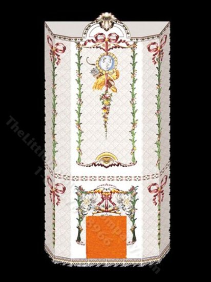 (image for) Dollhouse Scale Model Mosaic Fireplace