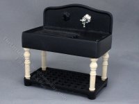 (image for) Miniature Vintage Metal Kitchen Sink for Dollhouses