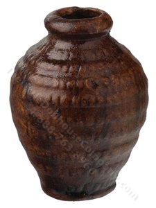 (image for) Miniature Tall Aged Vase for Dollhouses