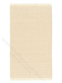 (image for) Miniature Cream Woven Rug for Dollhouses