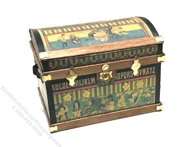 (image for) Miniature Lithograph Wooden Trunk Kit - Child's Classic ABC