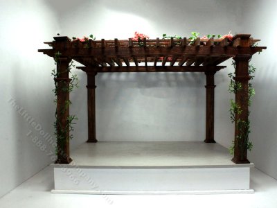 (image for) Assembled Pergola/Gazebo Addition for Dollhouses