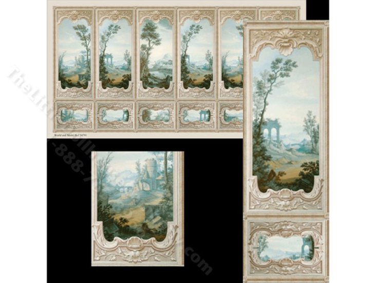 (image for) 1/2 Scale Wall Panel for Dollhouses