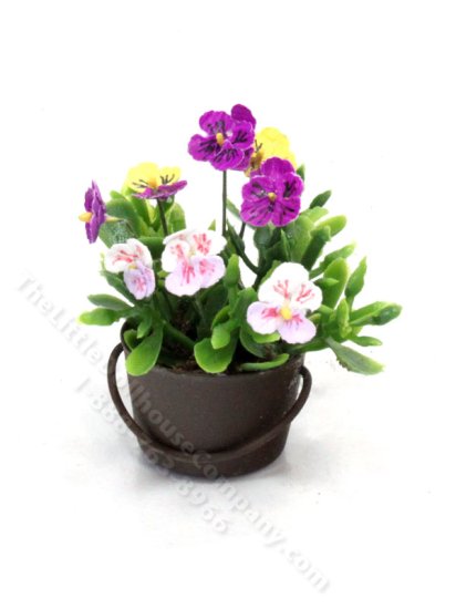(image for) Miniature Pansy Pail by Mini Creations by Judy