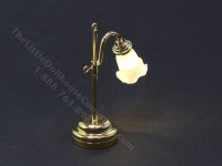 (image for) Miniature Frosted/Brass Marion Table Lamp with Wand