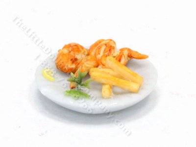 (image for) Miniature Plate of Fried Chicken