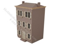 (image for) RGT CC663, Front Opening Townhouse Dollhouse Kit