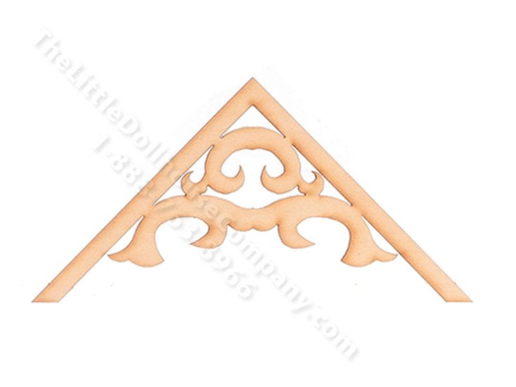 (image for) Miniature Apex Horseshoe Trim for Dollhouse (2 pieces)