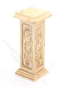 (image for) Miniature Tan French Pedestal for Dollhouses